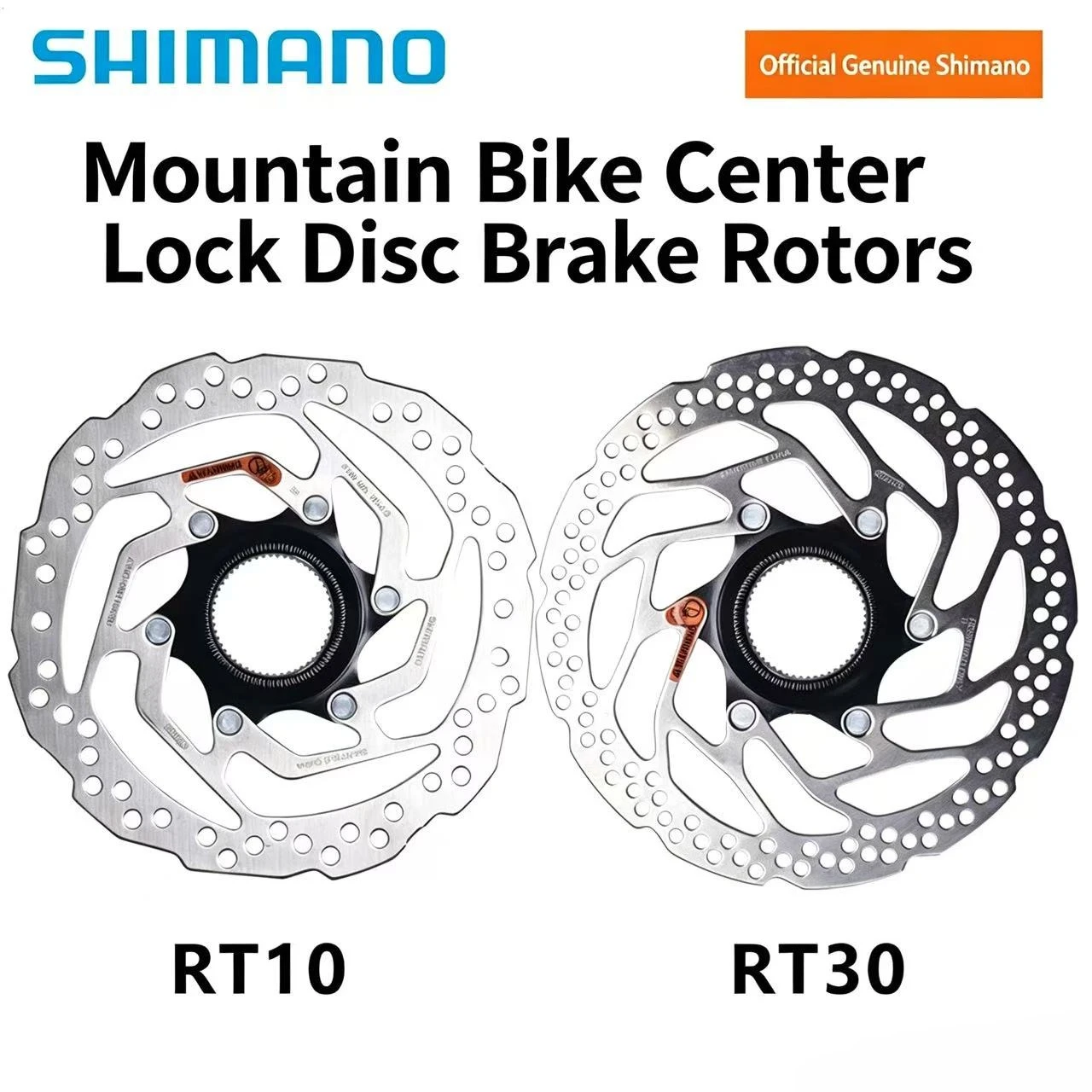 Image of Shimano ALTUS SM-RT10 /RT30 Center Lock RT10 /RT30 Rotor 160mm 180mm für M2000 Serie MTB Mountainbike Fahrrad