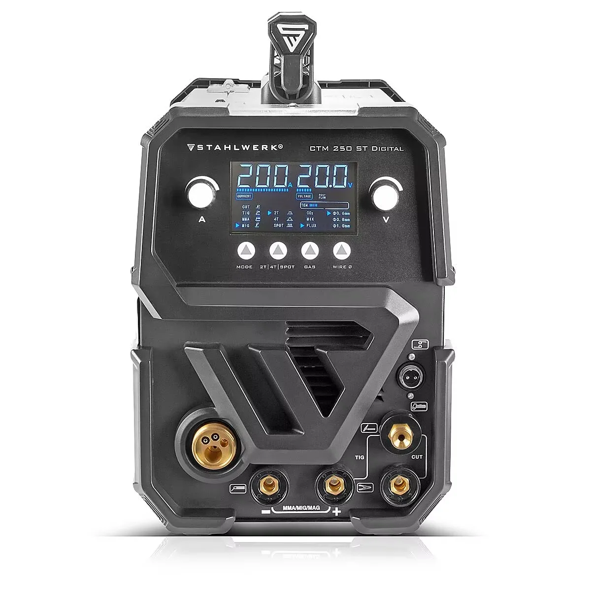 

For STAHLWERK 250 Pro 6-in-1 gas-shielded combination welder | inverter with 160 A, MIG pulse aluminum welding machine