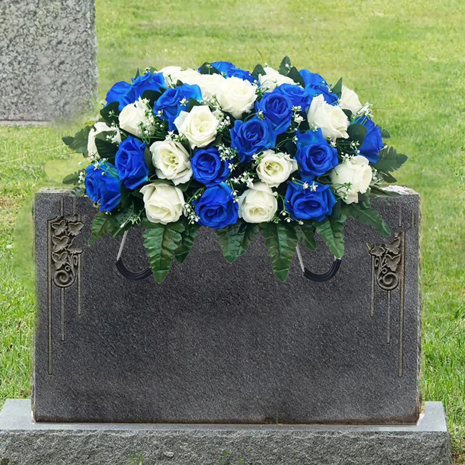 

Цветы для надгробий: Шелковые розы для украшения могил, декоративные цветы для кладбищ, цветы для надгробий ко Дню матери и Дню отца