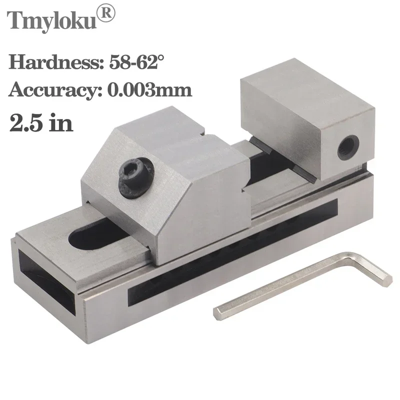 2.5 inch CNC High Precision Fast Acting Flat Vise Grinding Machine Universal Whip Right Angle Milling Machine Bench Vise Fixture