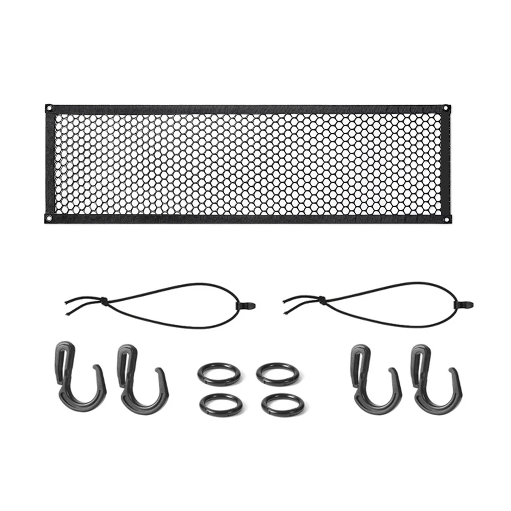 

Эластичная сетчатая сумка-сетка для кемпинга с 4 крючками, многофункциональная складная сетка для хранения с полым дизайном