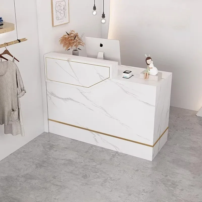 Customer Center Reception Desk Restaurant Corner Counter Reception Desk Modern Office Bancone Per Negozio Commercial Furniture