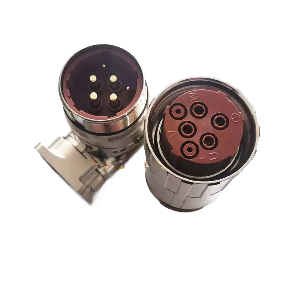 M40 Power Head Servo Motor Aviation Plug  6-Pin Male Angled Socket  6-Hole Female Straight Socket 8-Pin Power Cable Connector