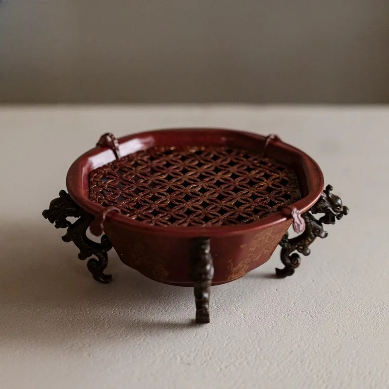 Dry brewing plate retro creative pot bearing water storage tea tray household kung fu tea set tea table