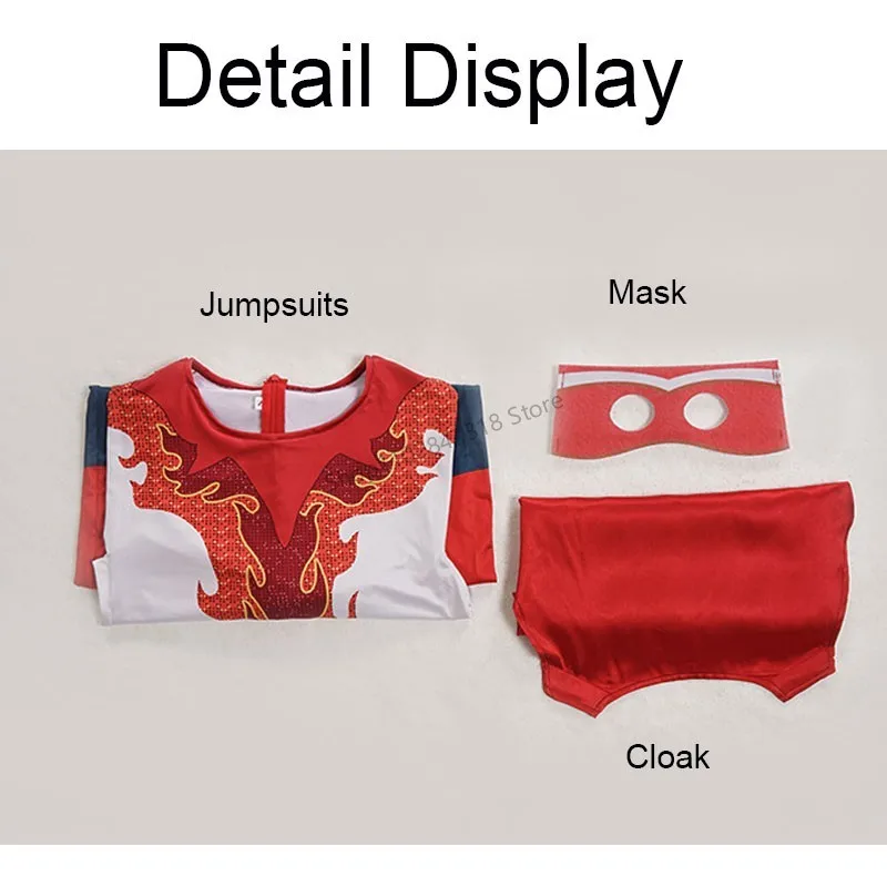 Anime Tighten 코스프레 의상 Megamind 슈퍼 악당 타이탄 점프 슈트 및 마스크 망토 할로윈 카니발 슈퍼 히어로 바디 슈트