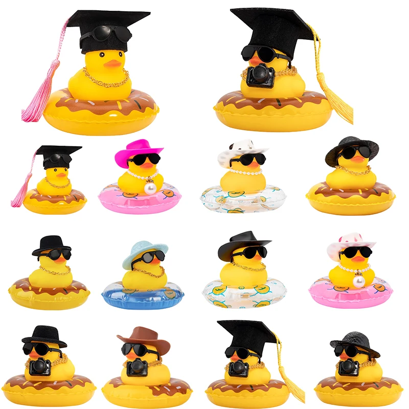 Rubber Duck Car Ornaments, Rubber Ducks Car Dashboard Decorations Duck Car Accessories