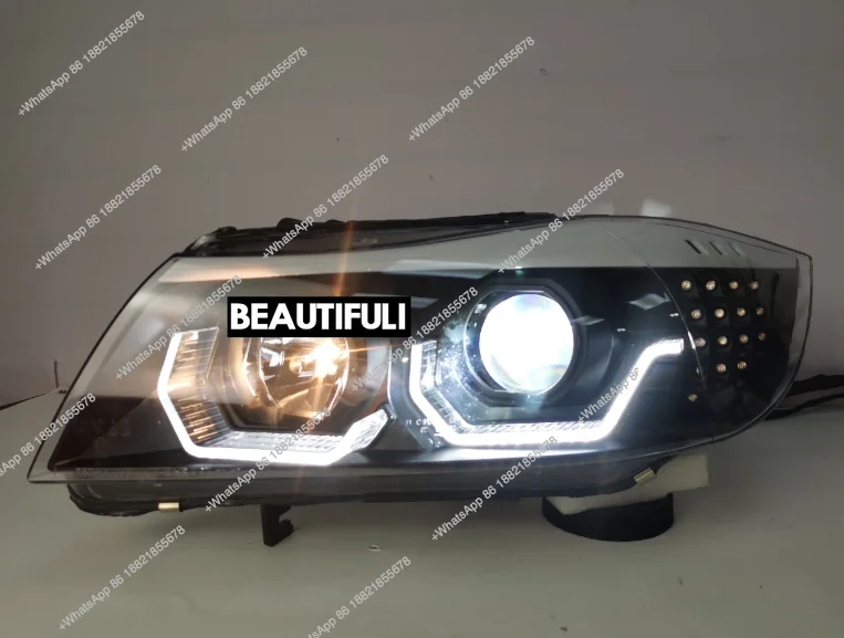 Modification and upgrade 06-12 For   3 Series Modified Angel Eye Headlight Assembly E90 view 2