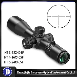 Discovery HT 3-12/4-16/6-24X40SF Compact Riflescope FFP Scope First Focal Plane Sight Mount Glass Etched Reticle Hunting Scope