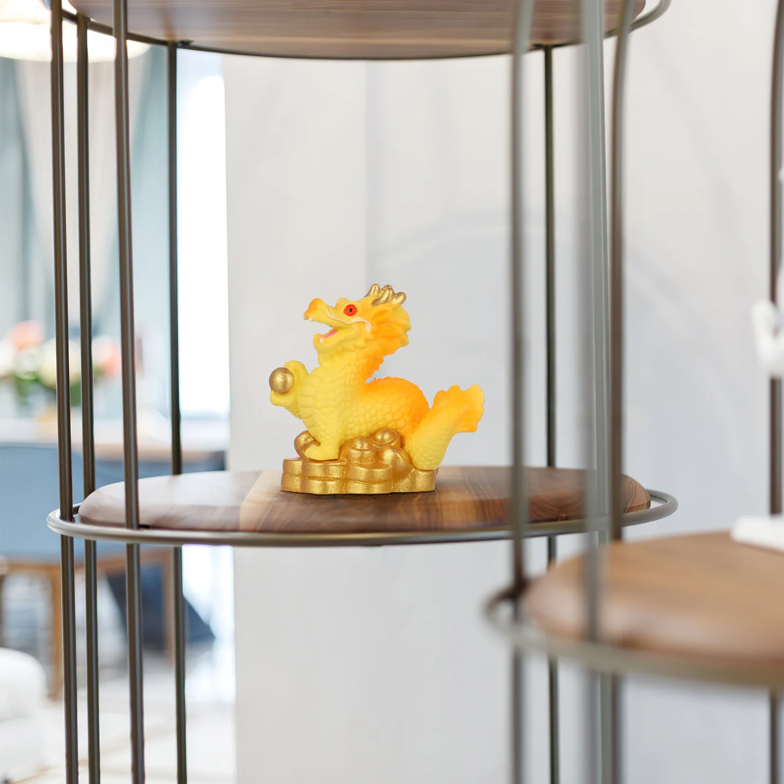 

1 set 1 Set Chinese Dragon Figurines Resin New Year Decorations Festive Celebration Ornament Desktop Statues For Home Office