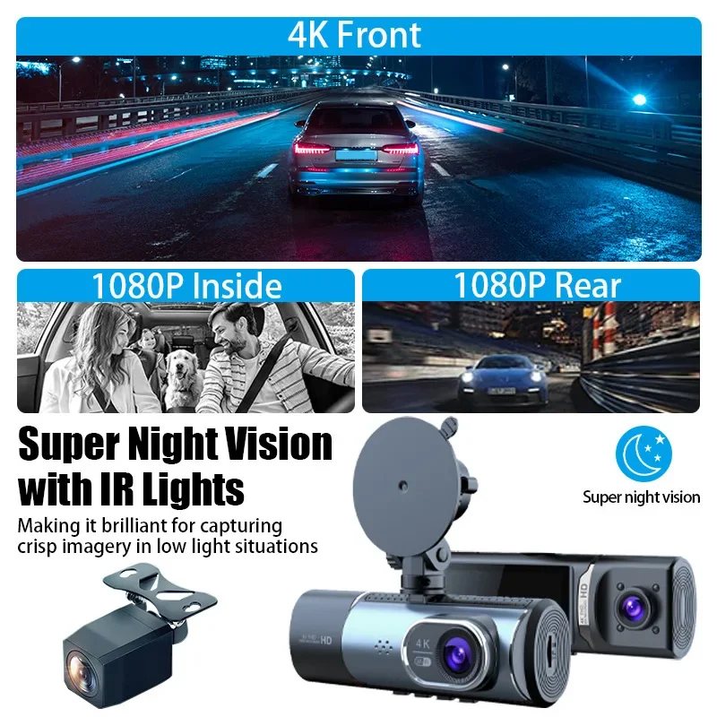 3 Channel Dash Cam …