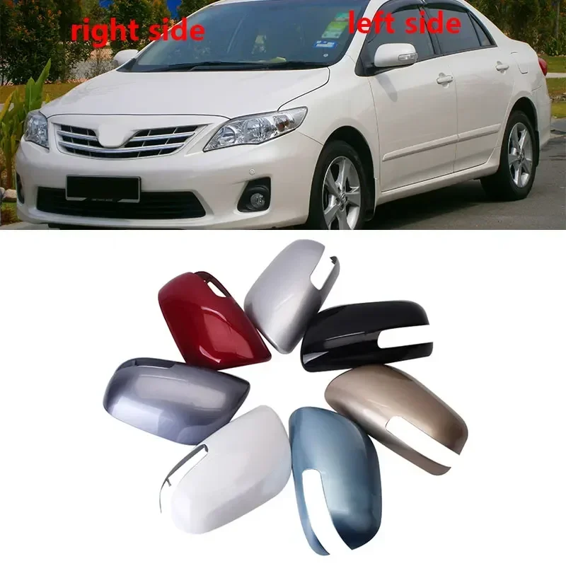 For Toyota Corolla Altis 2010 2011 2012 2013 2014 Outside Rearview Mirror Cover Cap Wing Door Side Shell Housing