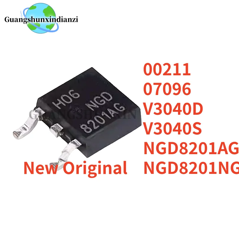 NEW Original 10PCS 00211 07096 V3040D V3040S NGD8201AG NGD8201NG 8201NG 8201AG TO-252 Car Engine Computer Ignition Driver Triode