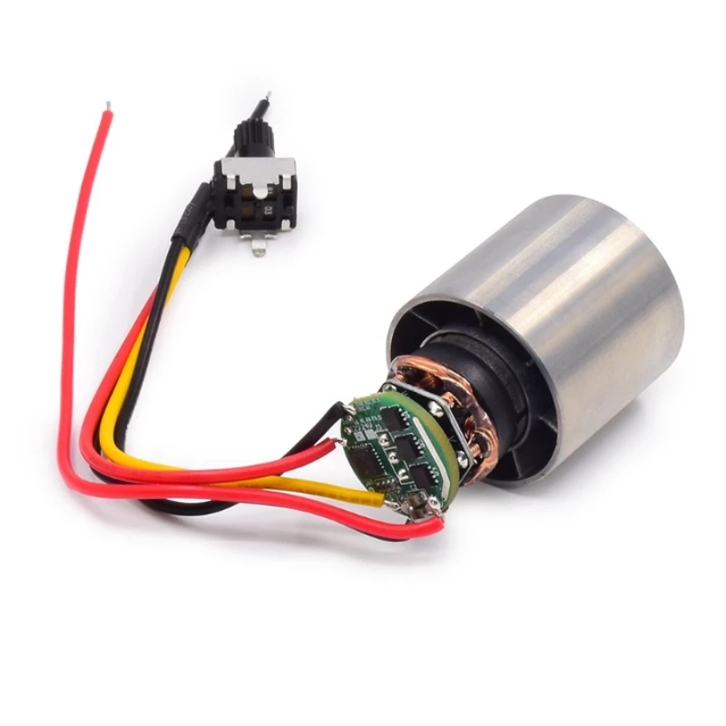 DC 9V 12V 24V 100000RPM Ultra-high Speed BLDC 3-Phase Brushless Motor Equipped w/ driver CNC Aluminum Alloy Impeller Ducted Fan