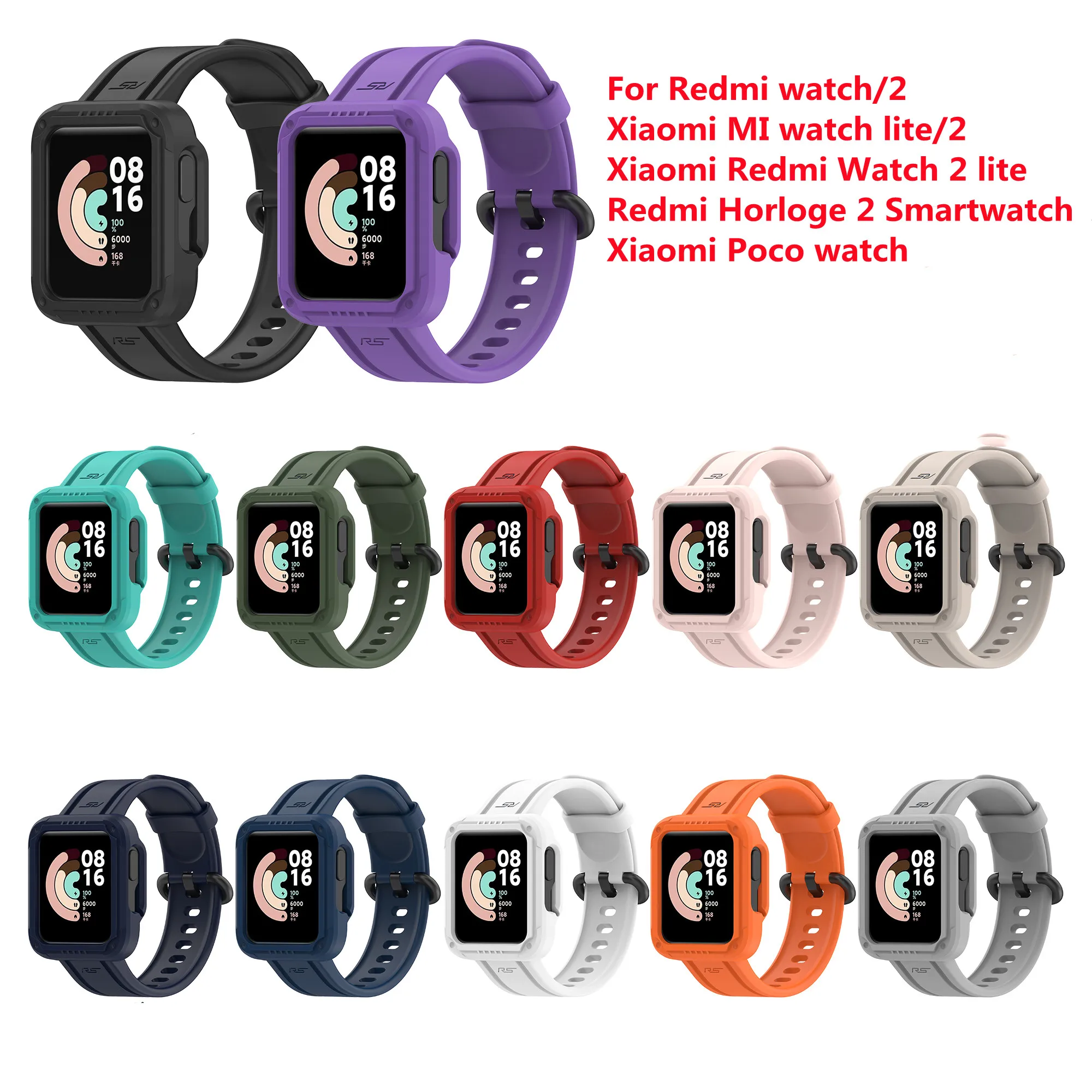 Strap For Xiaomi Redmi Watch 2 lite/MI watch lite Sport Bracelet Watch Silicone Wrist Strap For Redmi Horloge 2Smart watch Strap