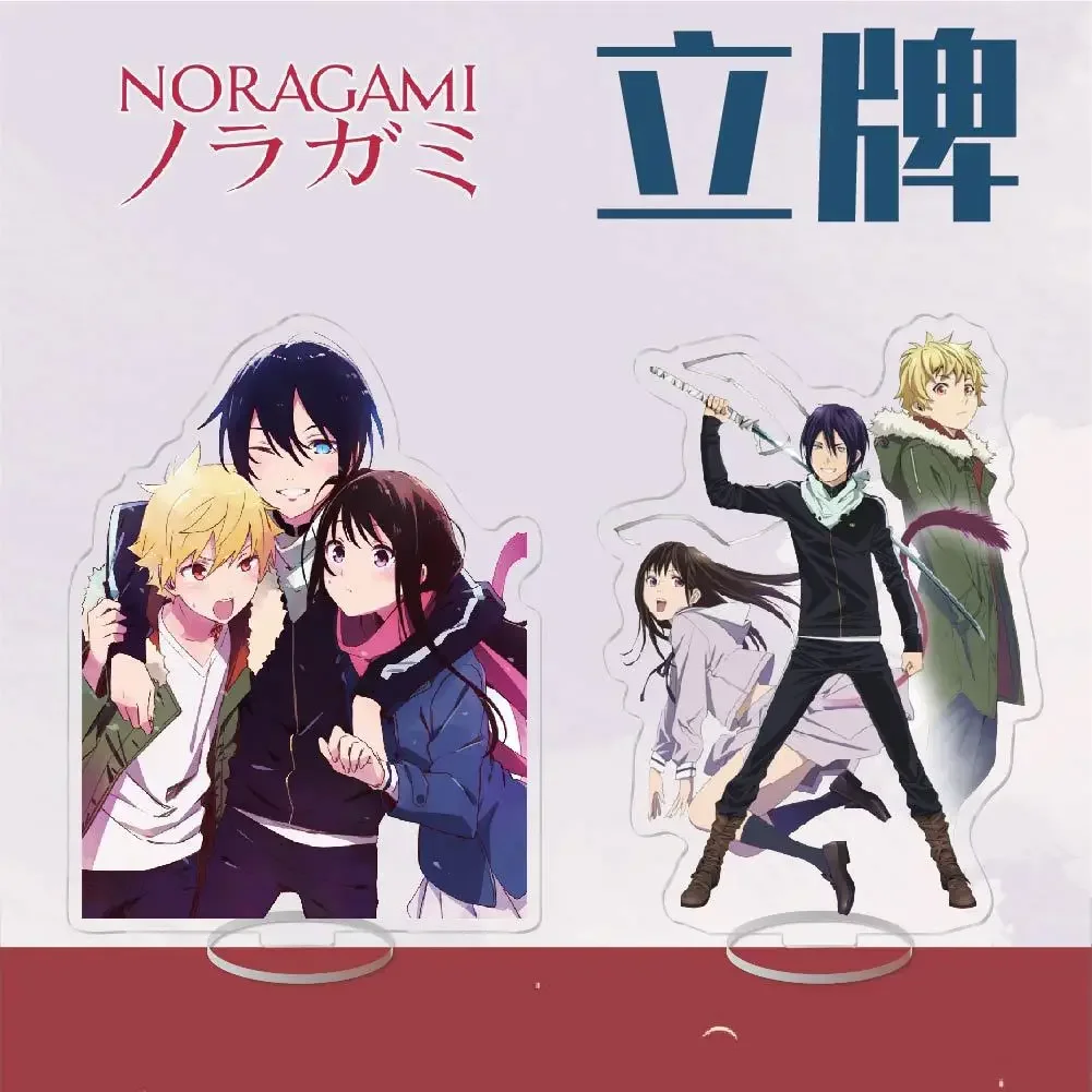 Anime Noragami Acrylic Stand Action Figure Noragami Yaboku Iki Hiyori PVC Desktop Stand Model Toys Gift