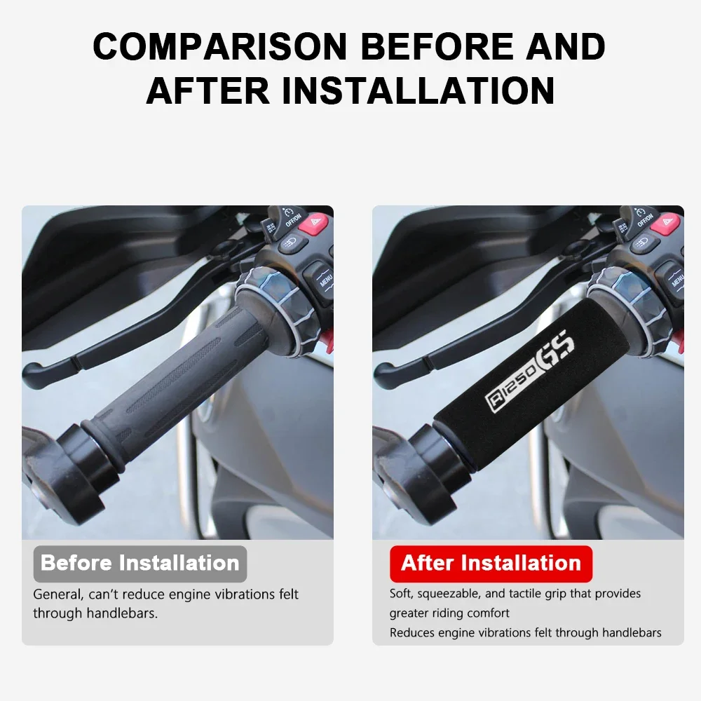 for BMW R1250 GS Accessories R1250GS Adventure R 1250 GS 1250GS 2019-2023 2022 2021 2020 Motorcycle Heat Shrink  Foam Grip