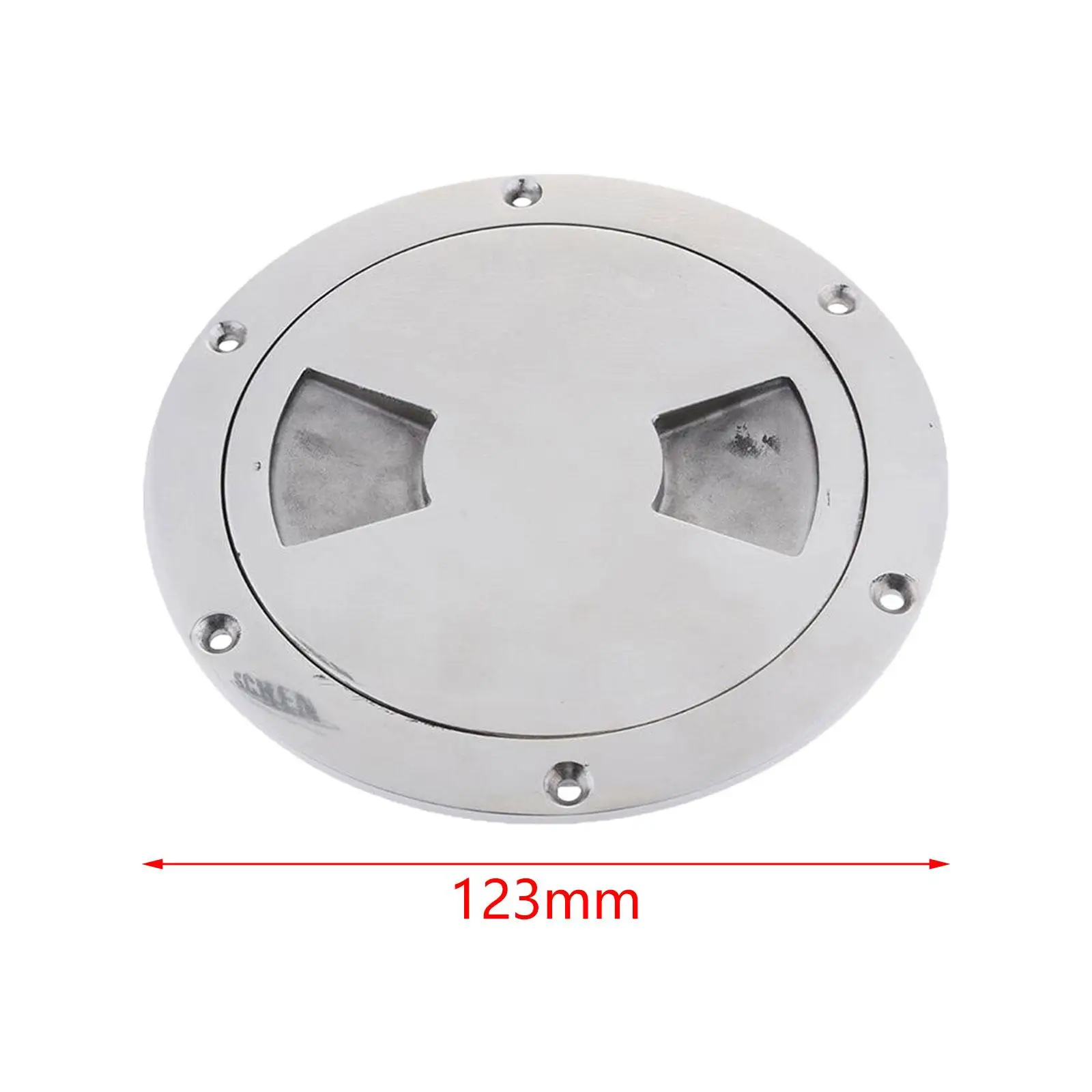 

Boat Deck Plate Silver Stainless Steel Round Disc Replacement Hardware for Marine Upper Plate Use