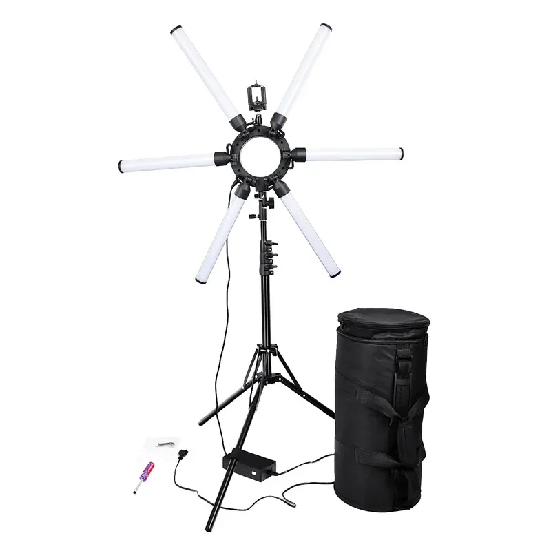 Fosoto  Multimedia Extreme Photography Lamp 120W Led Star Ring Light Video Ring Lamp With Tripod For Phone Youtube Makeup