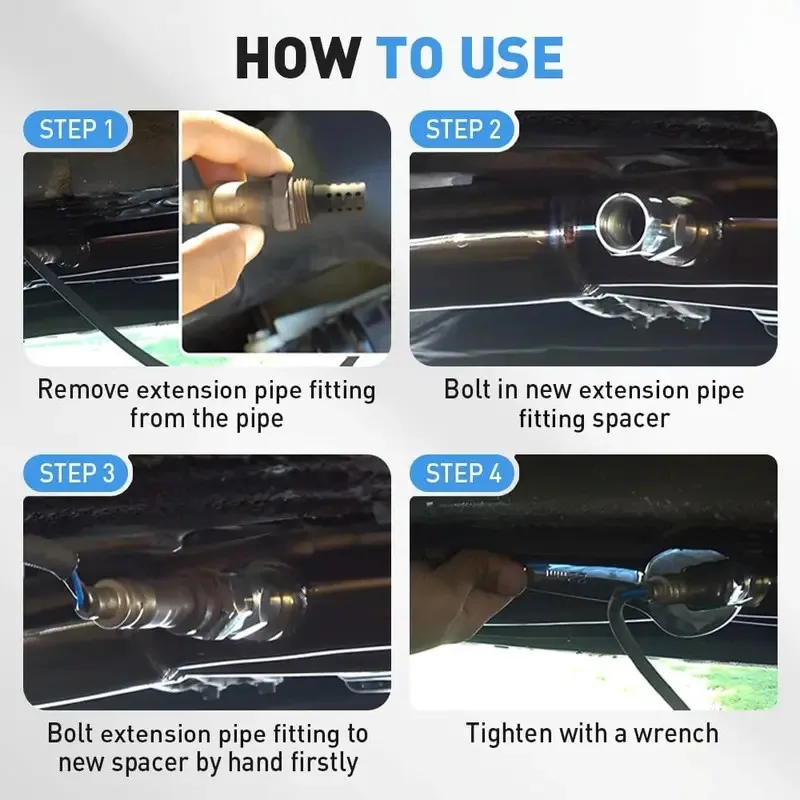 M18x1.5 محول مستشعر السيارات مستشعر الأوكسجين التلقائي فاصل صغير الأكسجين محفز الاستشعار سيارة تعديل دائم الملحقات