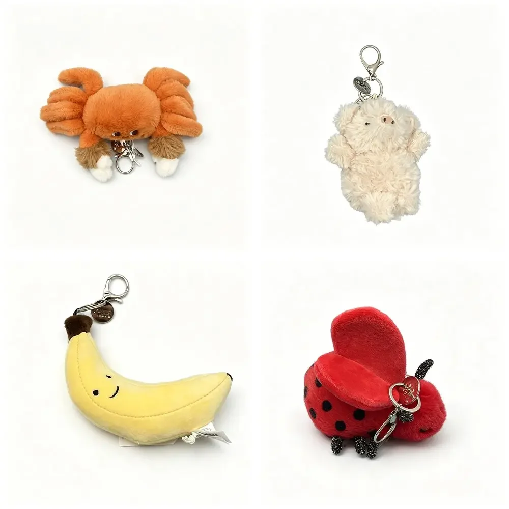 2026  newHairy crab banana Soft Stuffed Plush Toys Spring Little Bee Bunny Cute Animal Plushies Doll Gifts Happy Easter Party