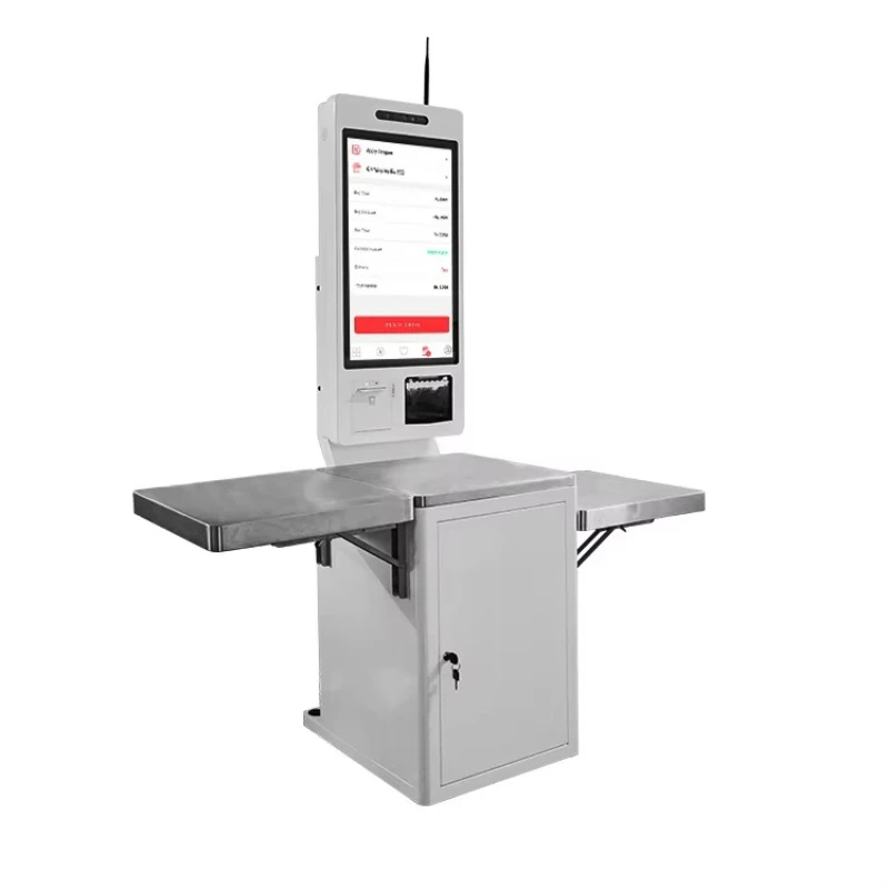 New Retail Payment Kiosk Checkout Machine Cashless Register Counter Self Touch Screen Kiosk for Store/pharmacy/mall/restaurant
