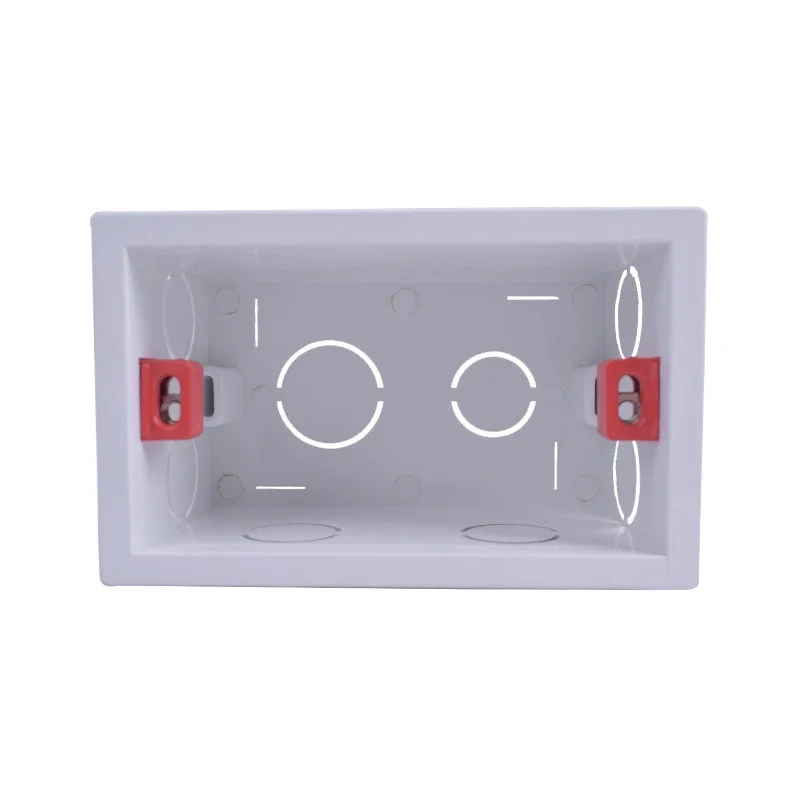 118 Rectangular US BR Itawall Mounted Switch Socket Installation Bottom Box Cassette Flame-retardant Bottom Box Junction Box
