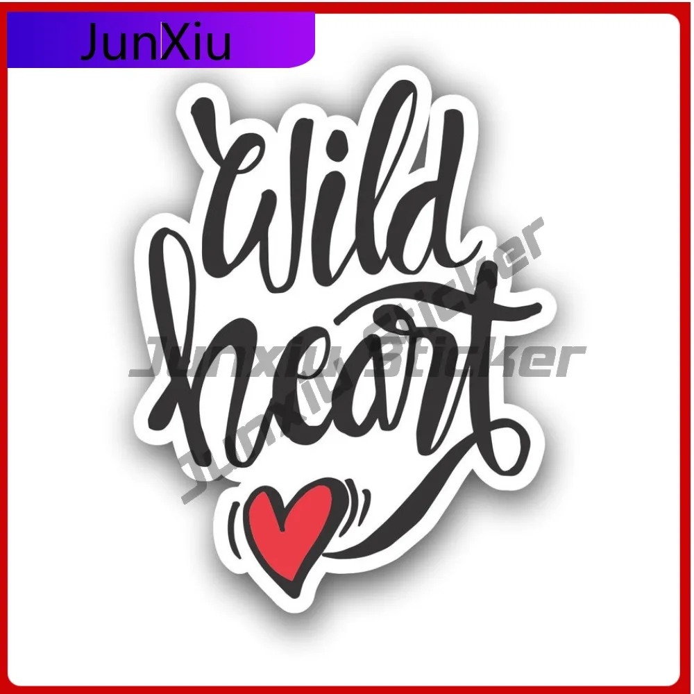 

Wild Heart Sticker Accessories Waterproof Styling For Car Truck Laptop Hydro Flask Bottle Laptop Trolley Case Motorcycle Helmet