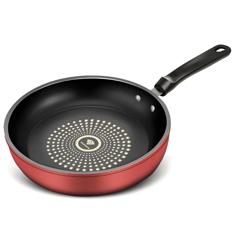 24/26/28cm Nonstick Pan Household Flat Frying Pan, 0-Fluorine Coating Skillet for Cooking Steak Egg Pancake