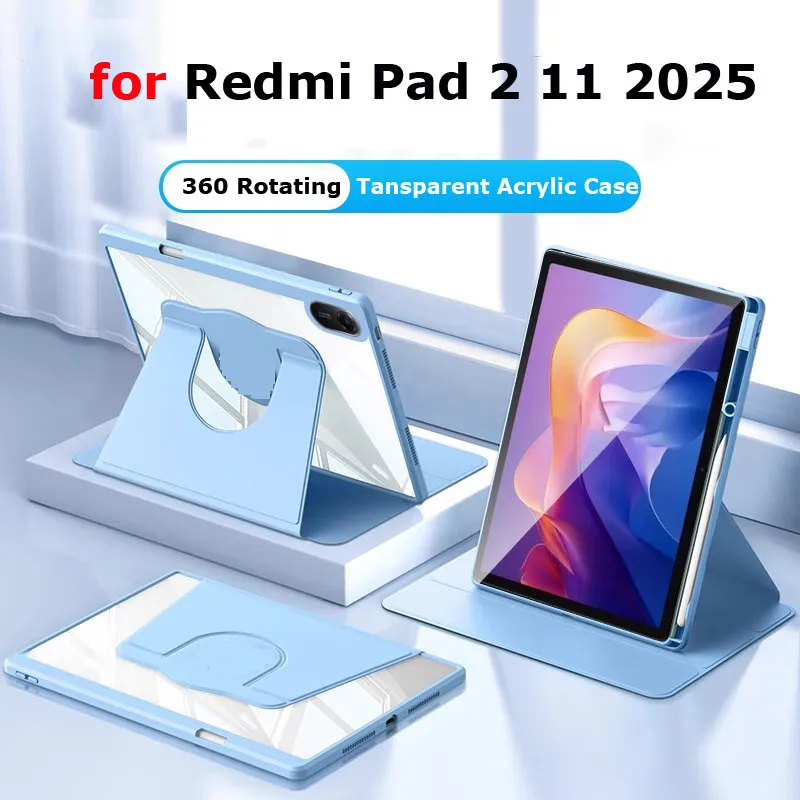 

Для Redmi Pad 2 2025 11 дюймов SE 8,7 дюйма K Pad для Xiaomi Pad7 5 6 Pro Pad7s Pro 12,5 дюймов 6S Pro PadPro 12,1 Планшет Вращающийся на 360 градусов чехол