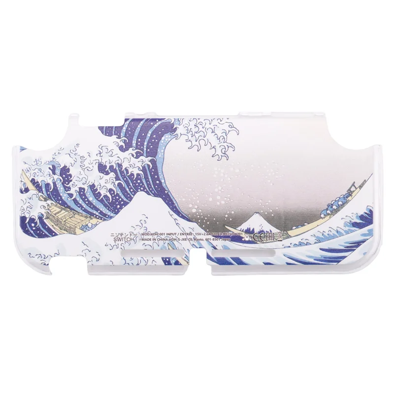 B63B-For Nintendo Switch Lite Protective Shell, Full Cover Upper And Lower Cover Painted Shell SX-117 Ukiyo-E Sea Waves