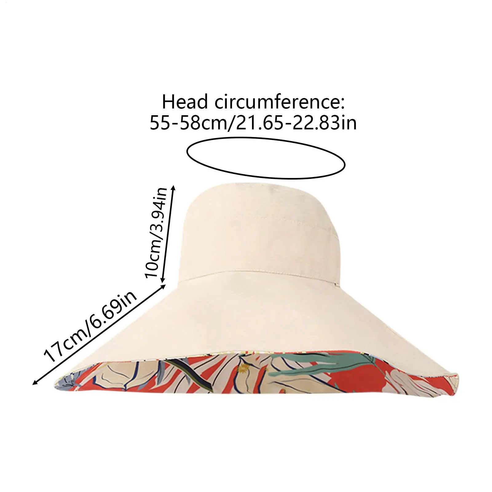 في الهواء الطلق قبعة الشمس طوي الشمس الظل قبعة الأزهار نمط Sunhat الملابس والاكسسوارات لتسلق الدراجات في الهواء الطلق جولف النساء