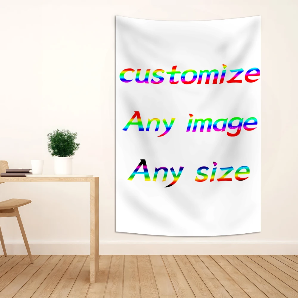 Custom Print Any Image Tapestry Banner Decoration Home Bedroom Flag Custom Tapestry