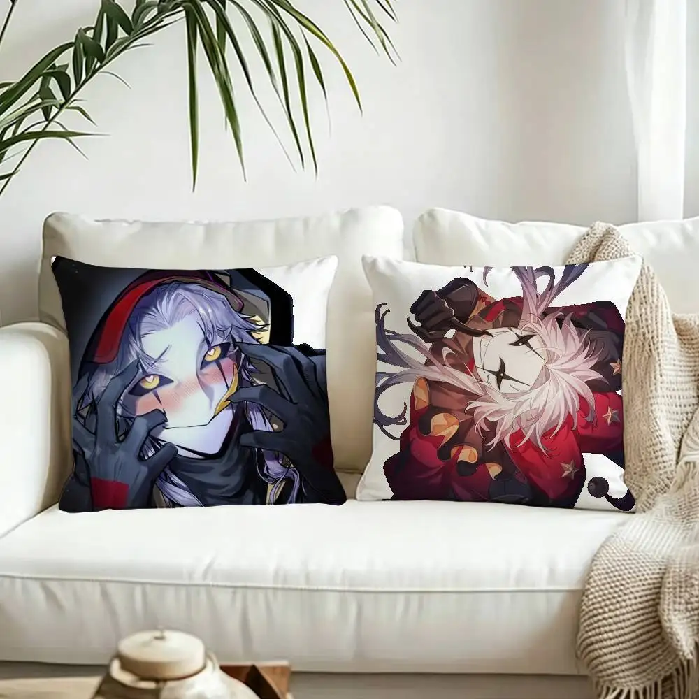 P-Pierrot The S-Silent Clown Pillow Case Living Room Sofa Cushion Cover Suitable For Home Bedroom Room Decoration