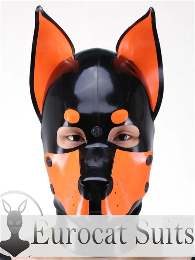 latex fetish hood Eurocat suits sexy bodysuitDOBERMAN MASKrubber catsuits  clubwearing male rubber bodysuit  cosplay costume