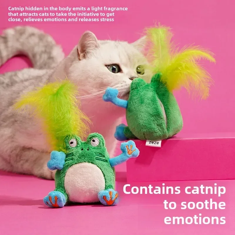 Zeze @ cat sound toy, catnip kitten, grinding teeth simulation, croak frog, interactive toy, Chinese famous brand