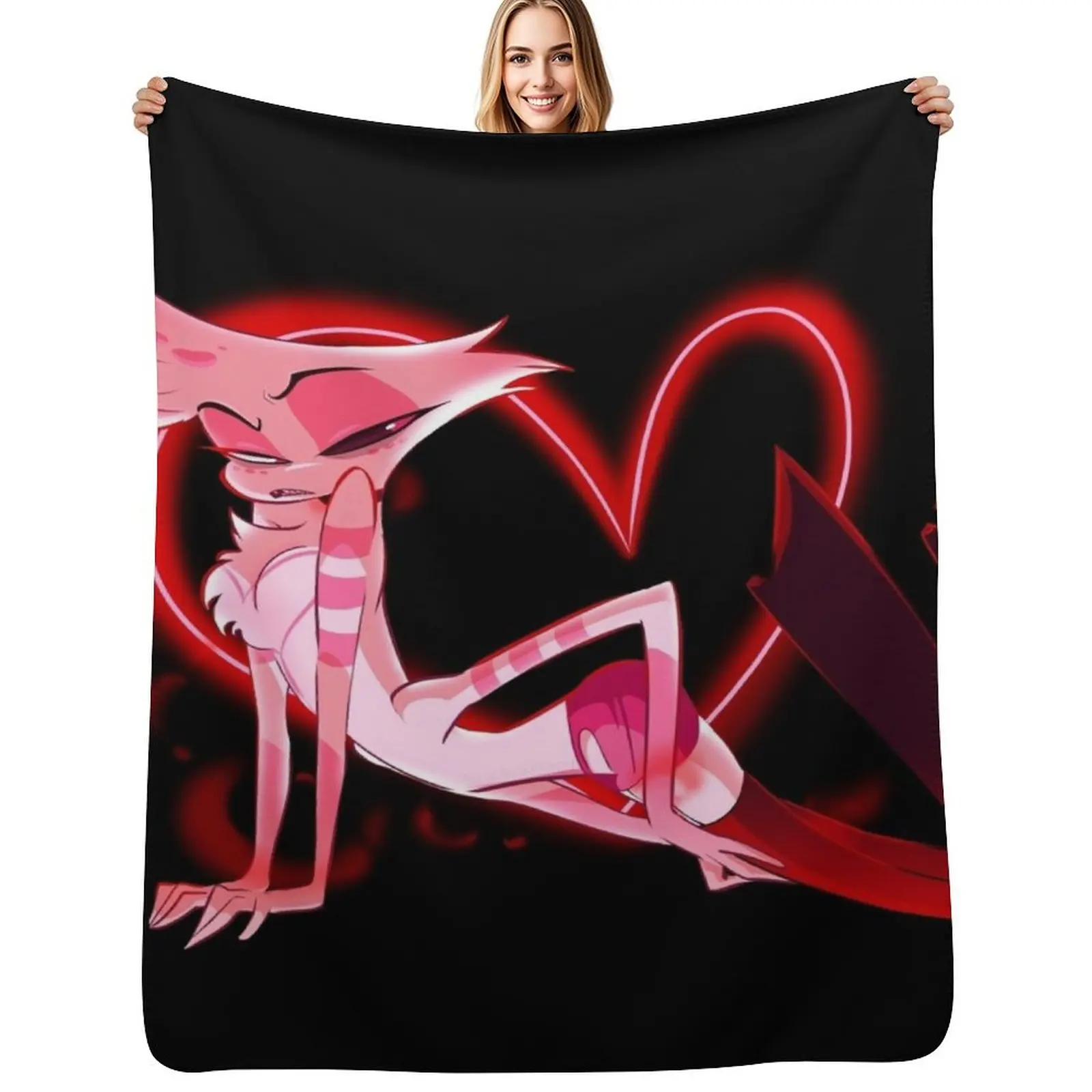 addict w/ heart Throw Blanket Decorative Soft Throw Blanket for Couch Sofa