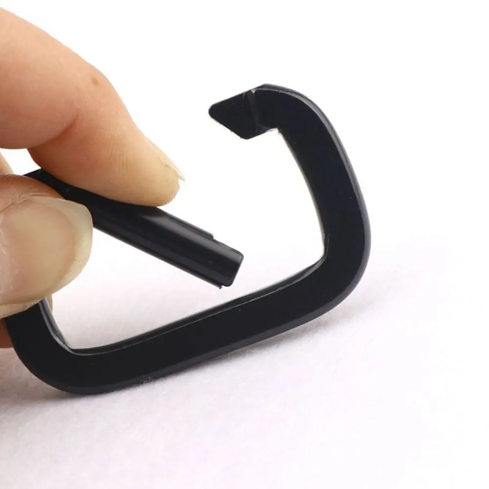 Aluminium Alloy Aluminium Alloy Carabiner Durable Anti-Theft Black Backpack Buckle Square Double Side Lock