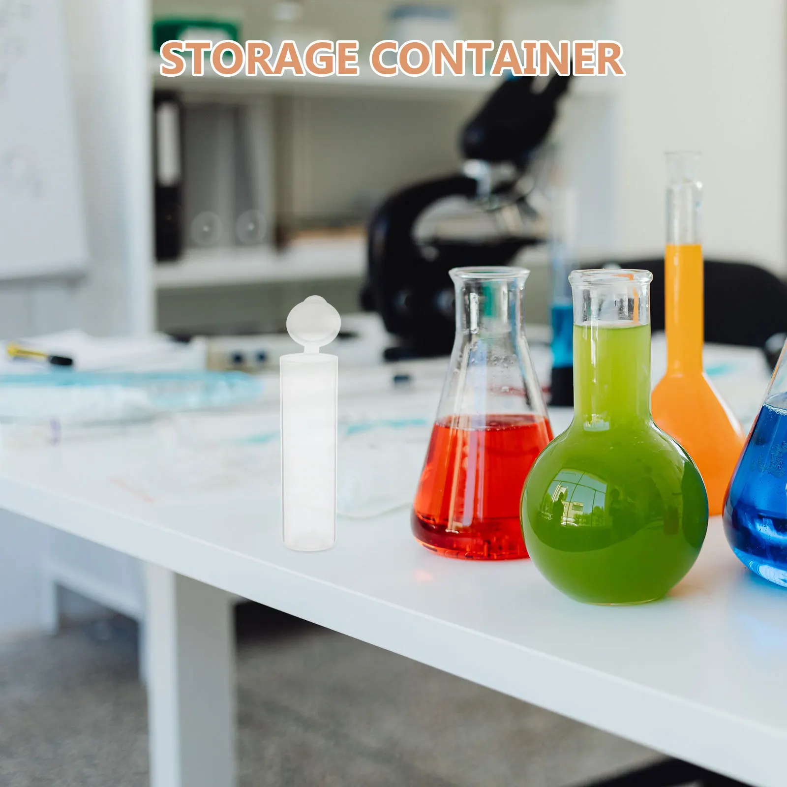 

30pcs Flip Top Storage Containers Clear Plastic Tubes Sealed For School Lab Crafts Coin Medicine Bead Tube Organizers Tools