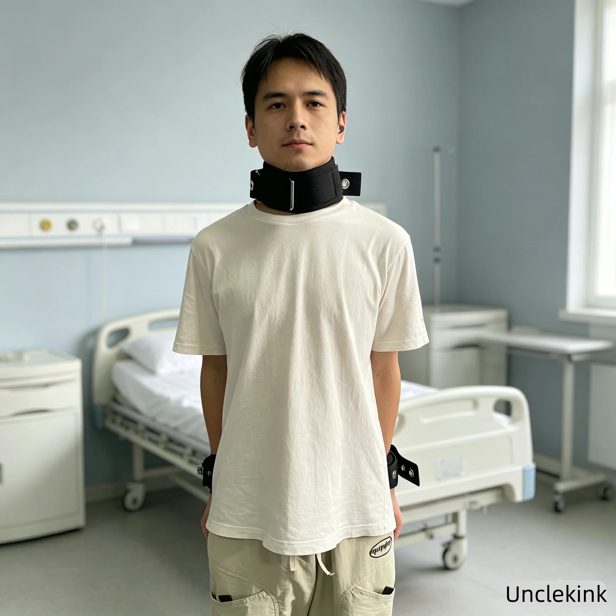 Medical Patient Restraint Straps Full Body Limb Fixation Belt Hospital Neck Wrist Restraint Locking Belt for Agitation view 3