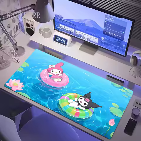Mousepad Kuromi Cute Mousepad New Arrivals Large Gaming Non-slip Mausepad L XL XXL Gamer Kawaii Mouse Pad Size For Keyboards Mat