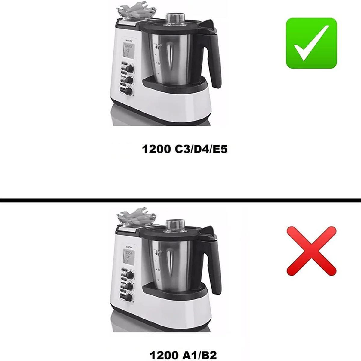 ABJG-2Set عجلة محرك شفرة الخلاط 7 تروس لـ Monsieur Cuisine SKMK 1200 C2 / C3 / D4 / E5 #4