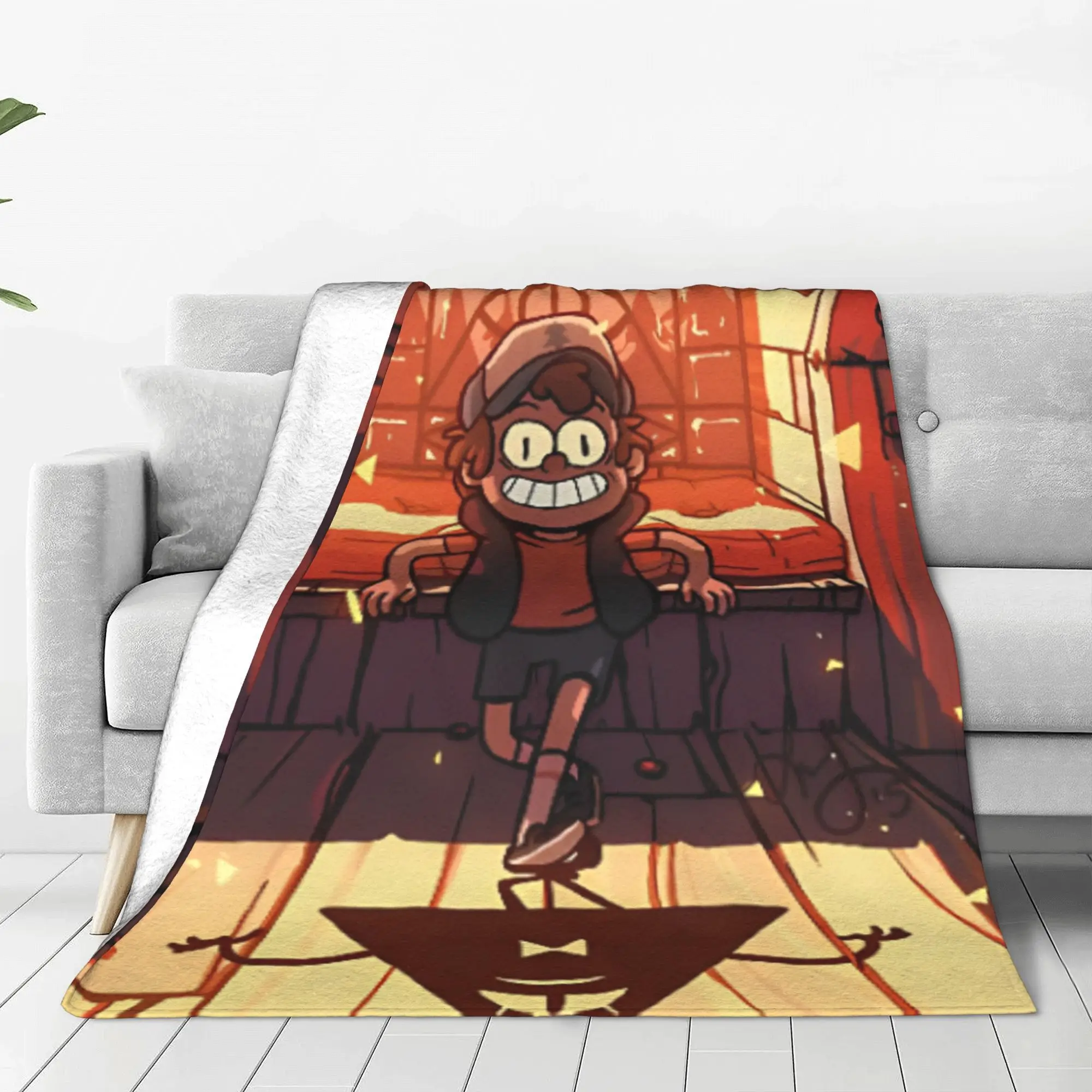 

Bill Cipher Sorry Kid But You're My Puppet Now Blanket Flannel Decoration Throw Blankets for Bedding Bedroom Rug Piece