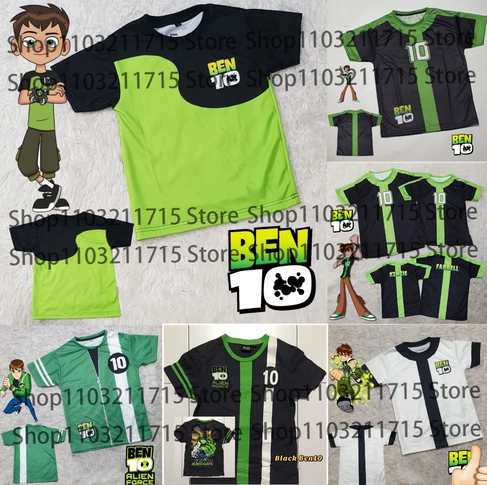 

2025 Новые аниме Omnitrix Ben10 футболки для косплея мужские 3D Ben Tennyson с принтом детская футболка с героями мультфильмов летние мужские и женские топы с короткими рукавами Y2k