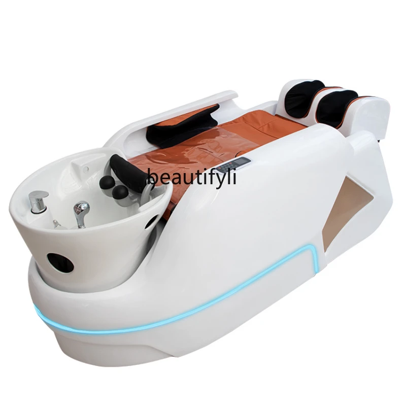 

Automatic Intelligent Electric Massage Shampoo Bed Barber Shop Hairdressing Flushing Bed