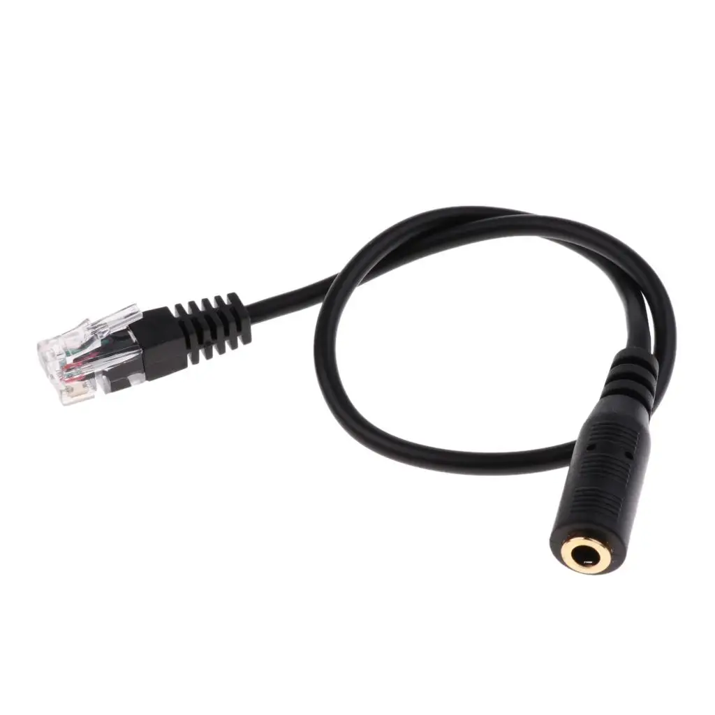 Headset Adapter Splitter Cable 3.5mm Plastic Headphone Converter for Computer Telephone Earphones