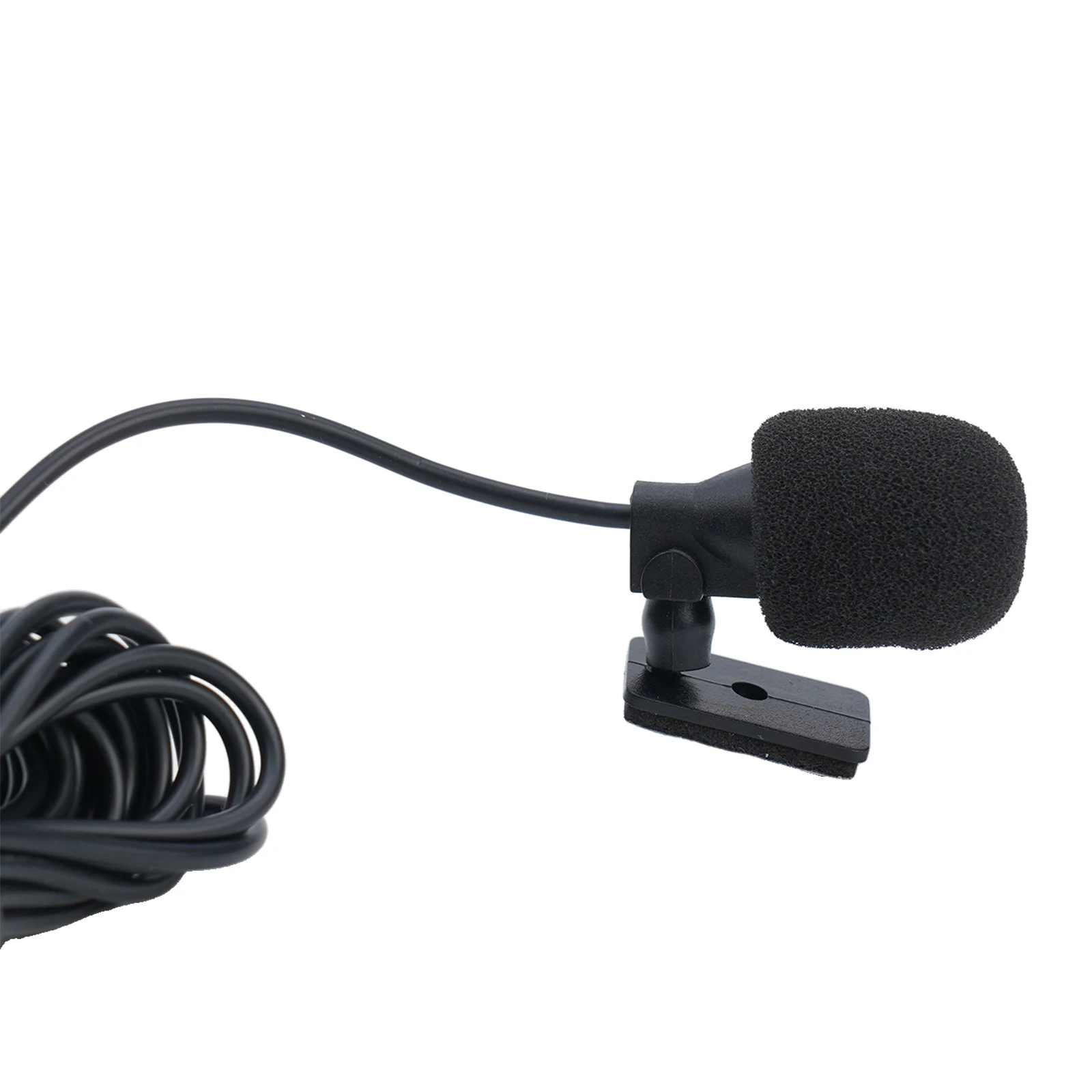5m Microphone Cable Anti noise U-type fixing clamp Car For Radio GPS Audio DVD External Mic 2.5mm Connector New