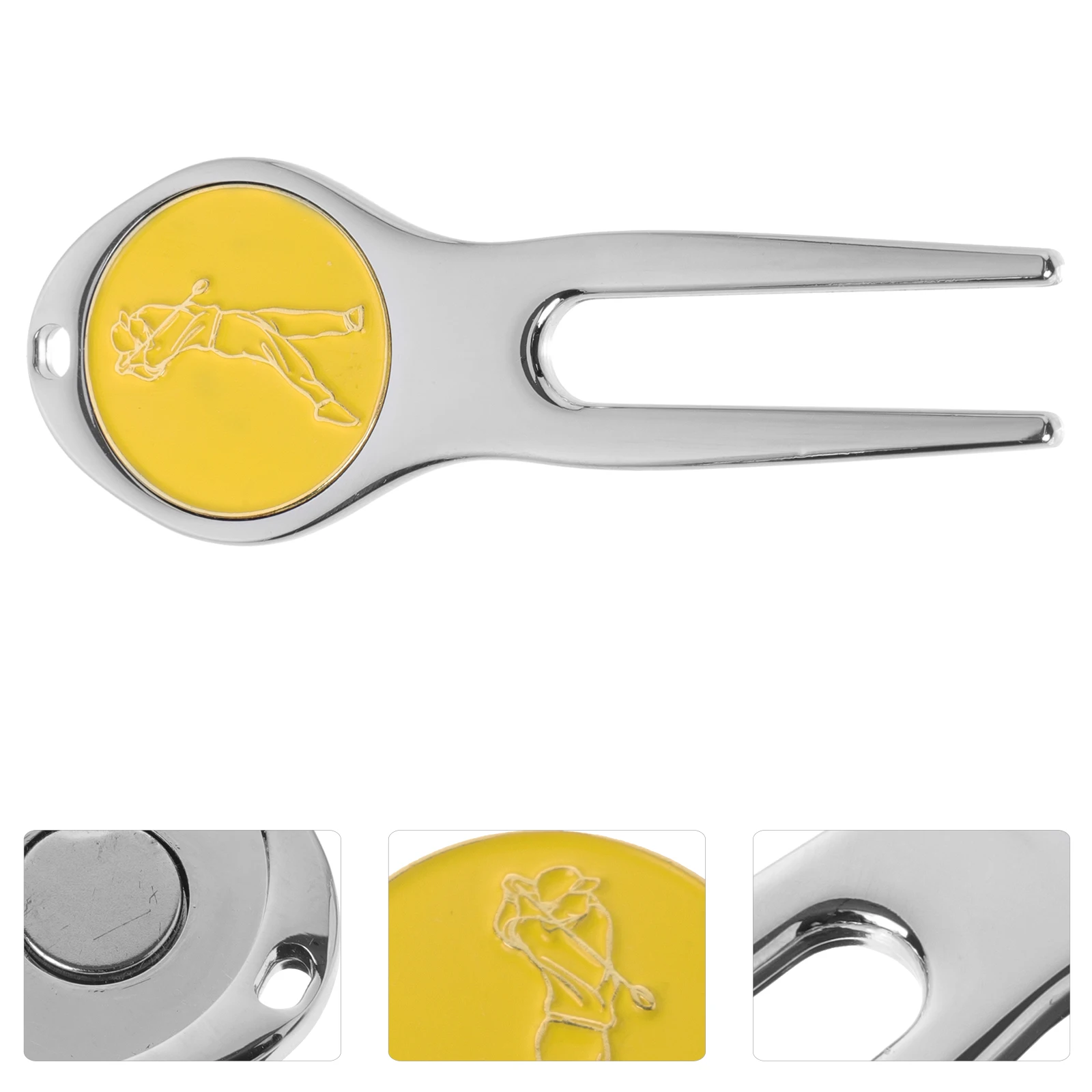 골프 디봇 툴 컴팩트 프로페셔널 디봇 수리 포크 휴대용 볼 마커 골프 액세서리 골프 마커