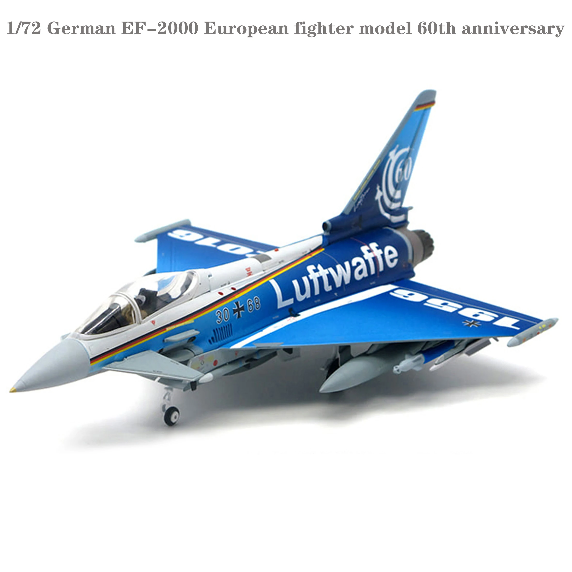 Fine 1/72 German EF-2000 European fighter model  60th anniversary  Alloy collection model