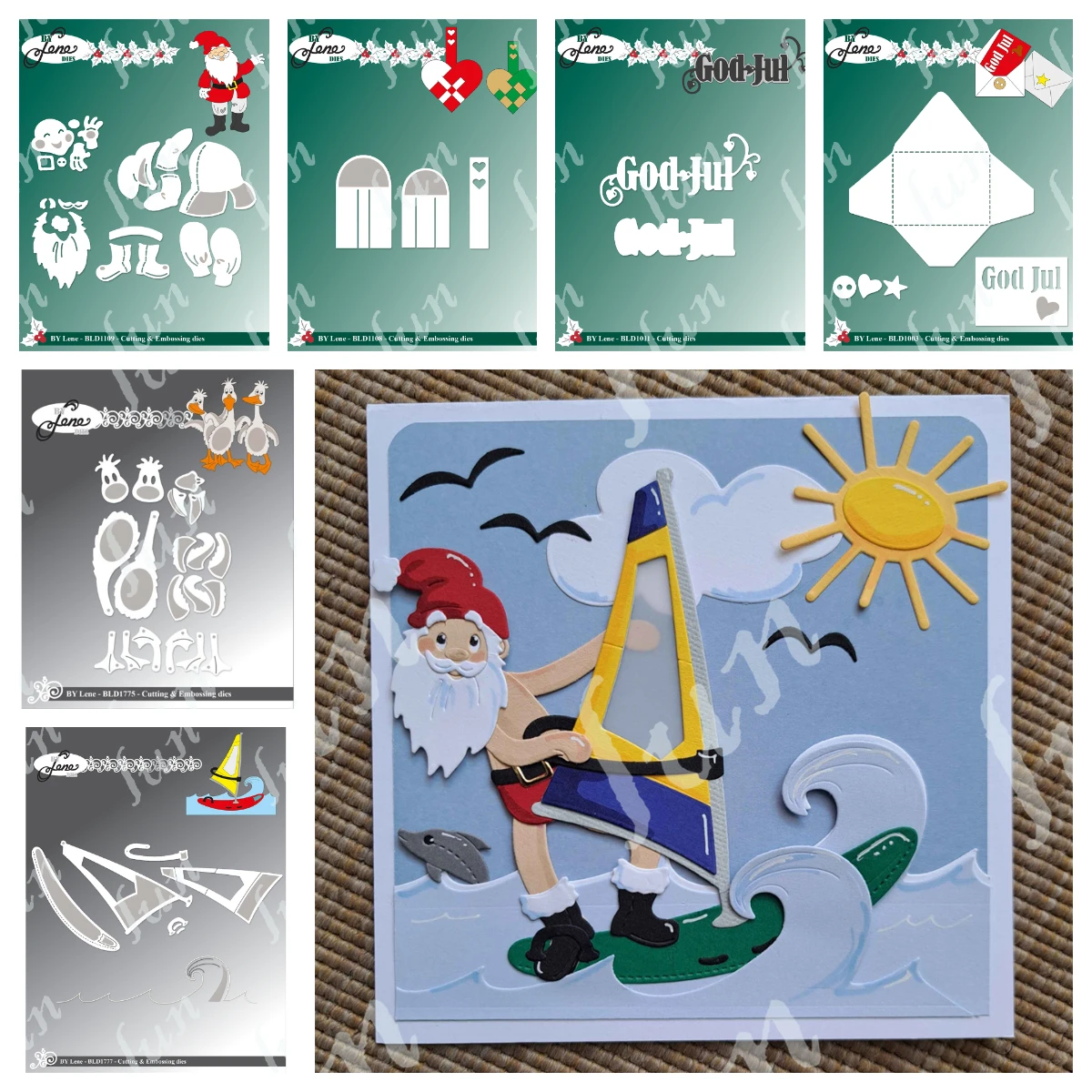 Metal Cutting Dies Pole Tennis Santa Claus Die Crafts Cuts Scrapbooking Paper Card Stencil Christmas Cut for DIY Handmade