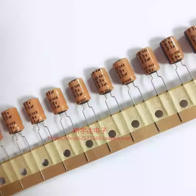 10-100PCS 33UF 50V Japanese Black Diamond 50V33UF 8X11.5 GXE high temperature resistant 125 degree electrolytic capacitor